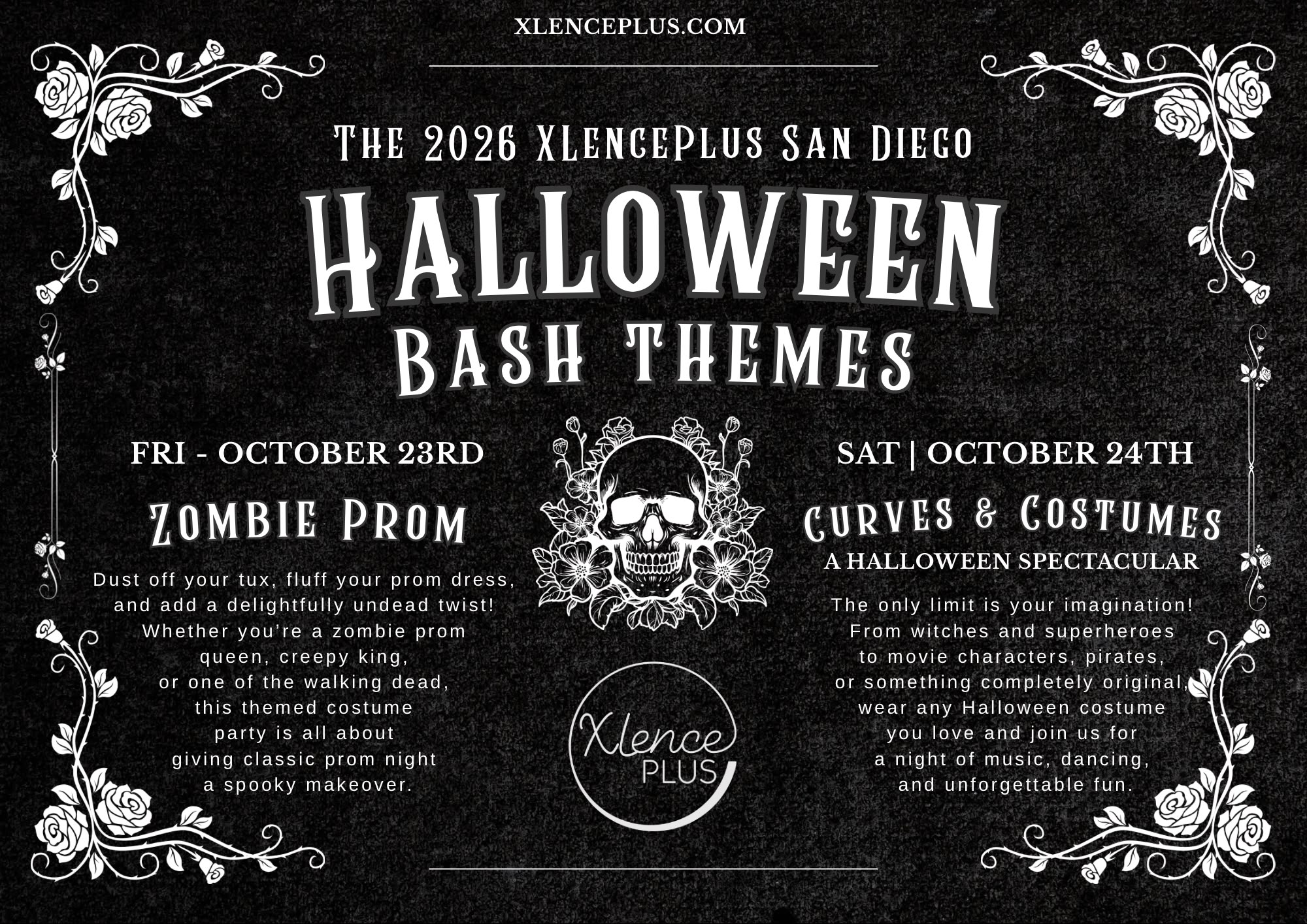 Halloween Bash Themes — Zombie Prom & Curves and Costumes